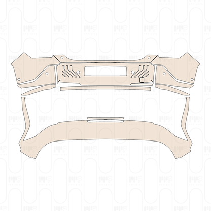 Rear Bumper with 6 PDC (Parking Sensors)