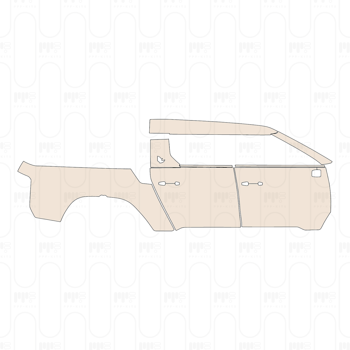 (right) Door+Rear Fender+Side Skirt