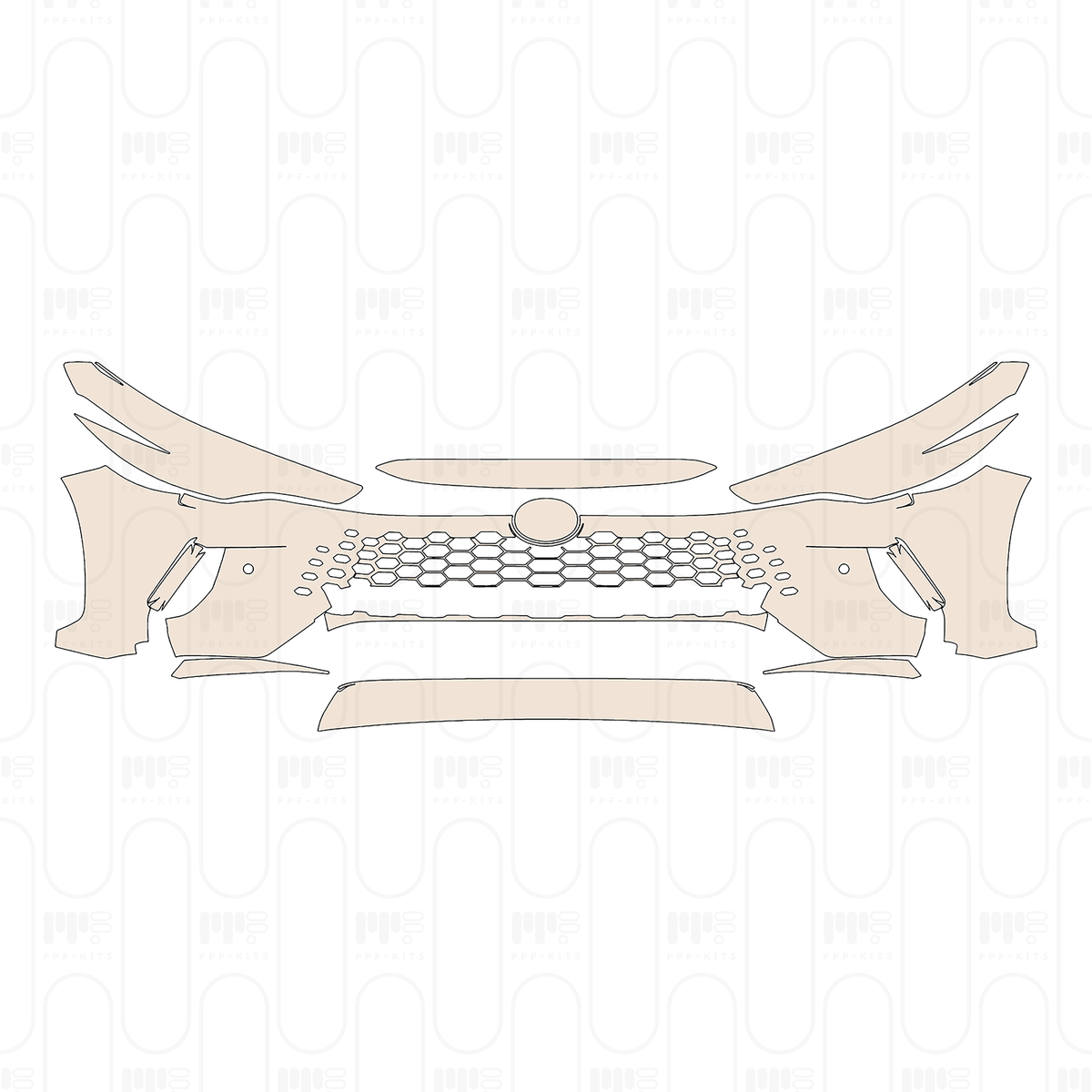 Bumper+Headlamp with 2 PDC (Parking Sensors)