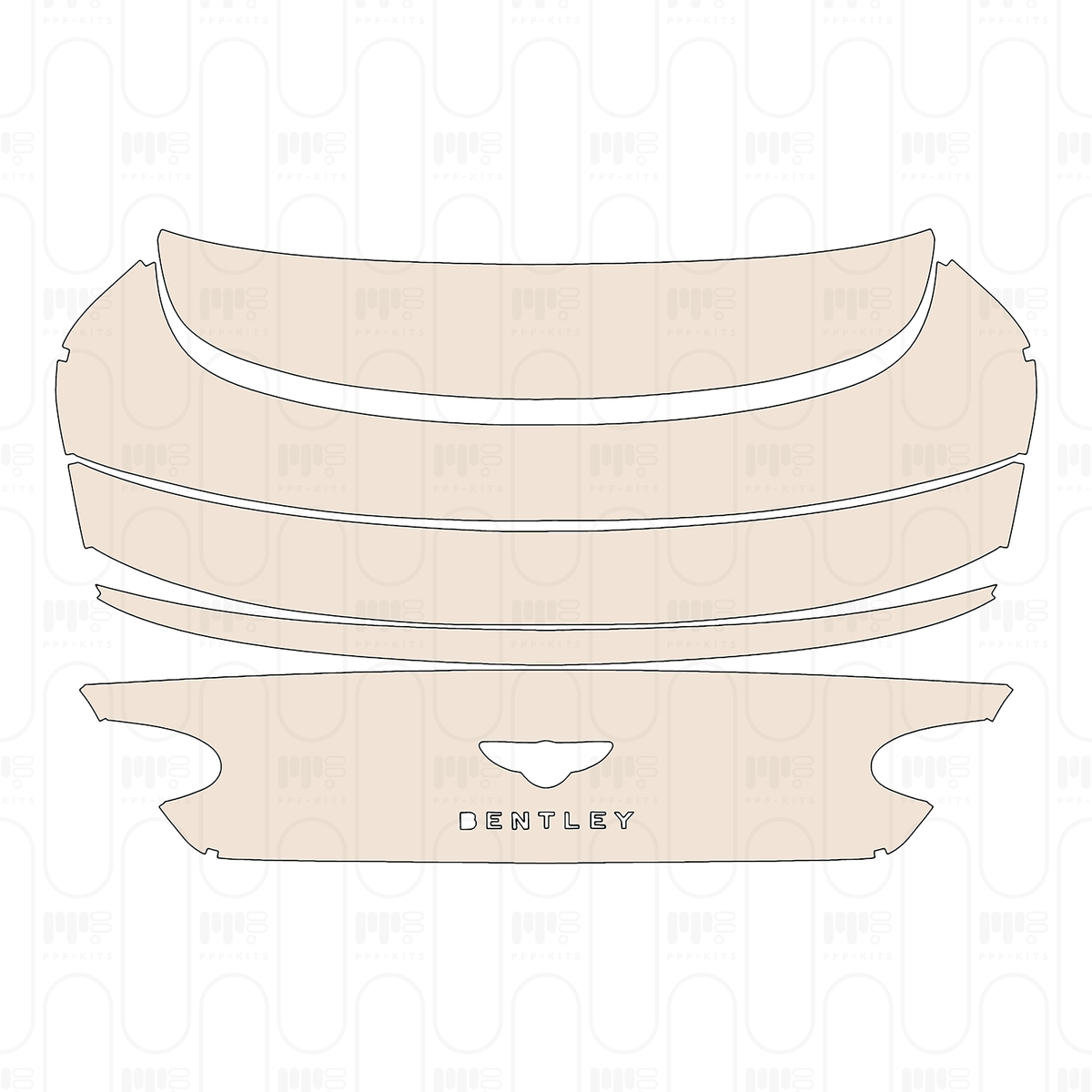 Trunk Lid with Styling Specification, with "BENTLEY" Emblem