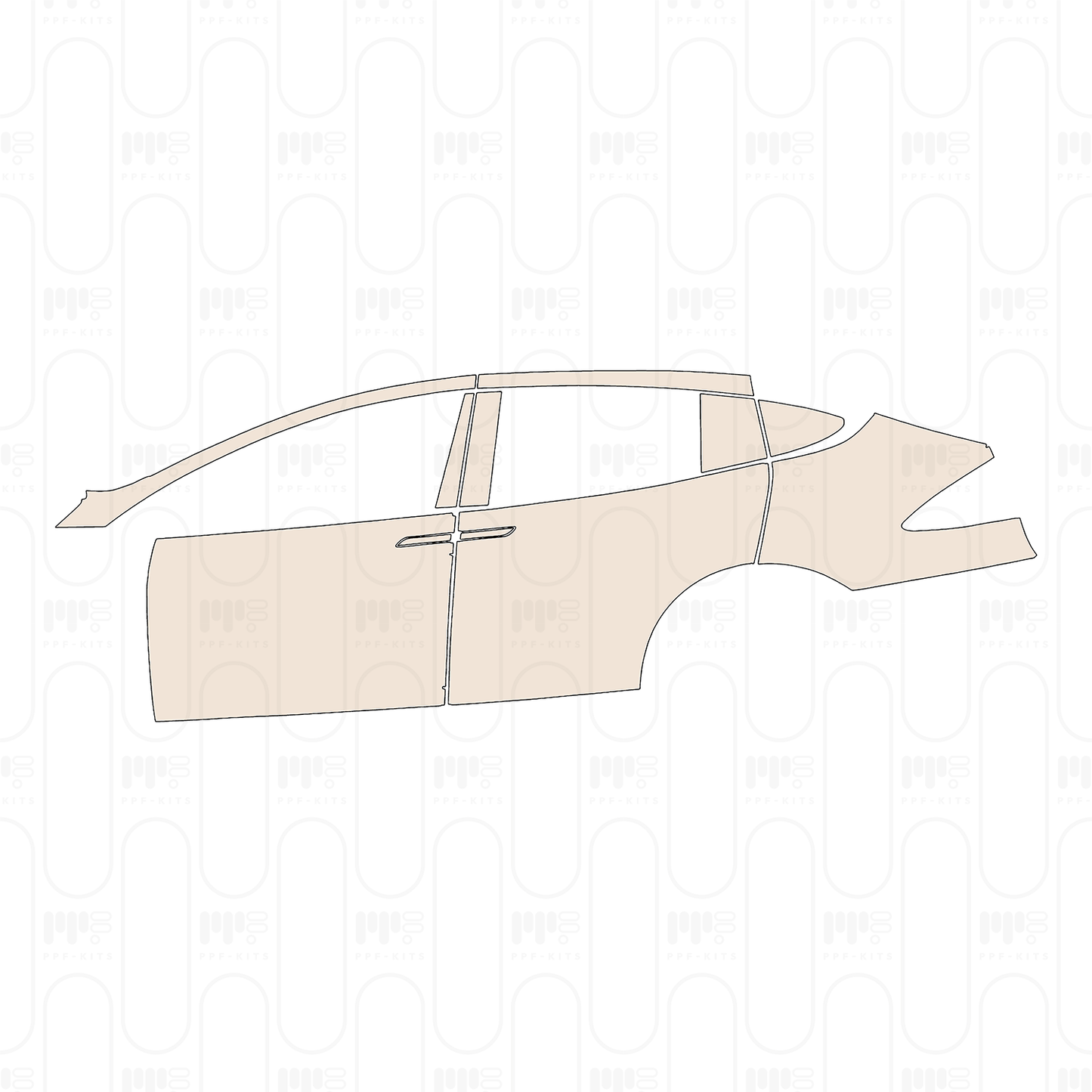 Pre-Cut PPF Tesla Model X Base 2026