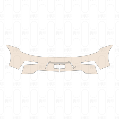 Rear Bumper without Emblem, with 4 PDC (Parking Sensors)