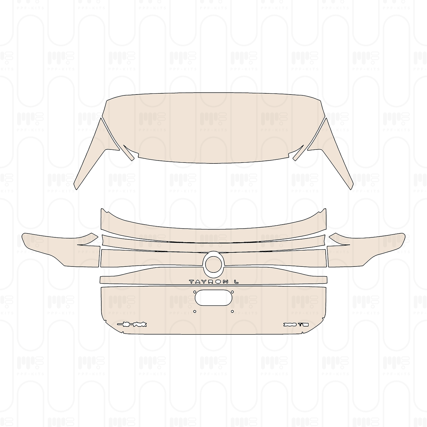 Pre-Cut PPF Volkswagen Tayron L (CN) Base 2025