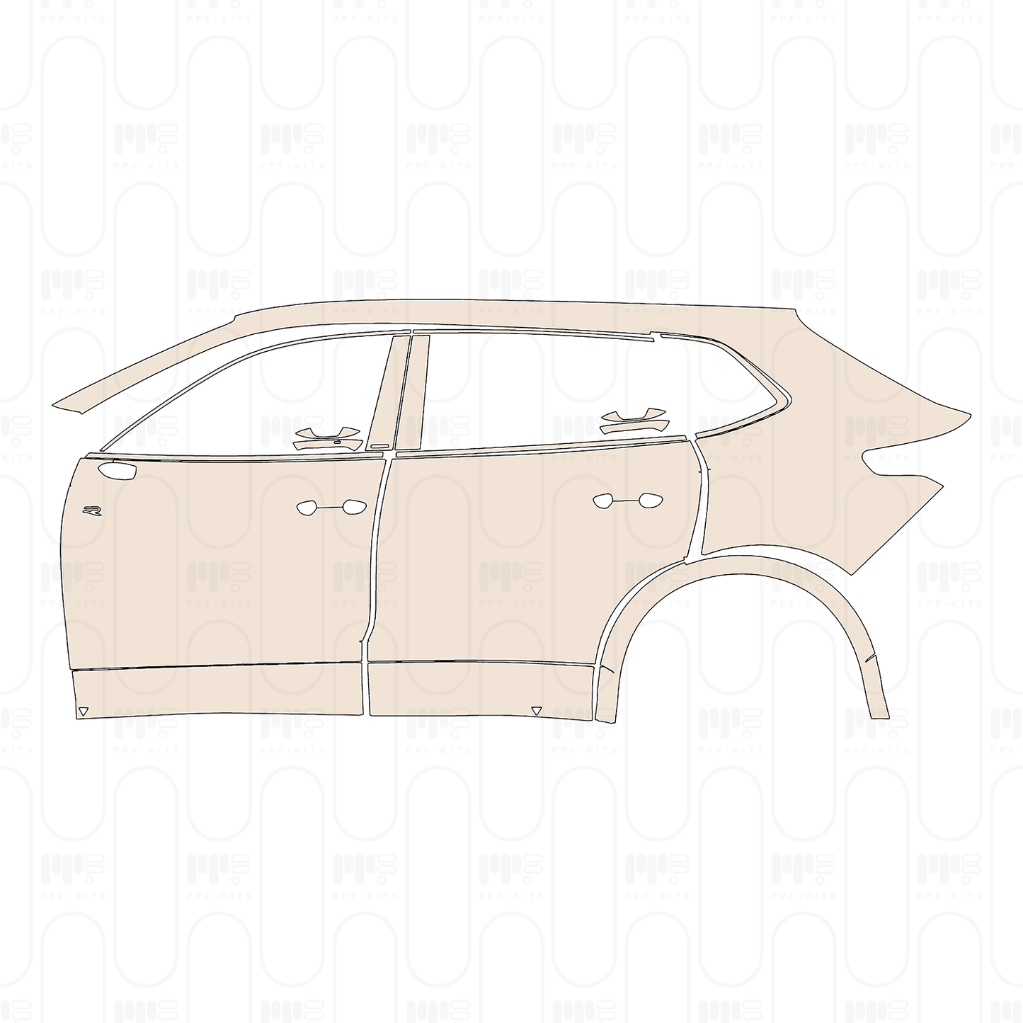 Pre-Cut PPF Volkswagen Tiguan L Pro R-Line 2026
