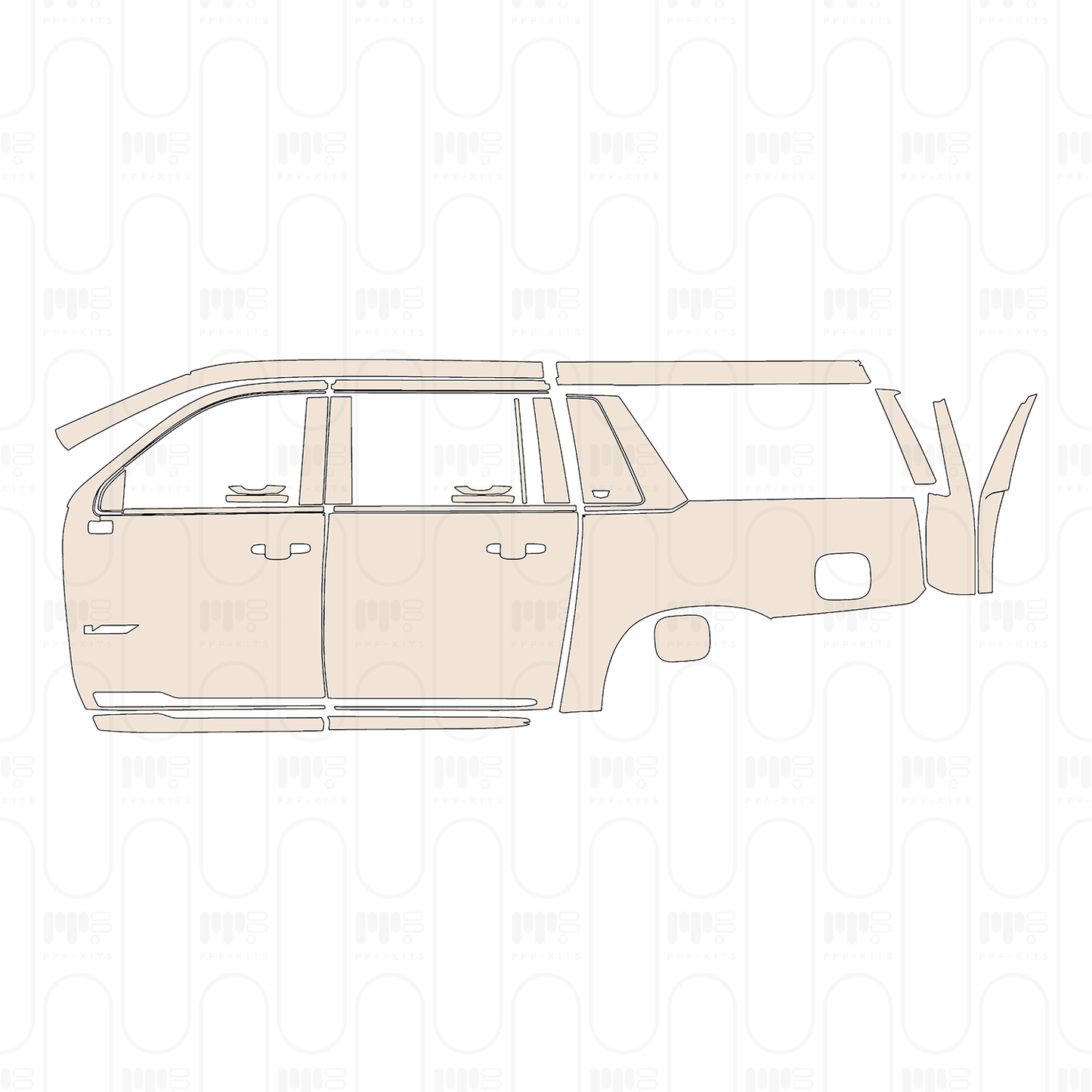 Pre-Cut PPF Cadillac Escalade-V ESV 2026