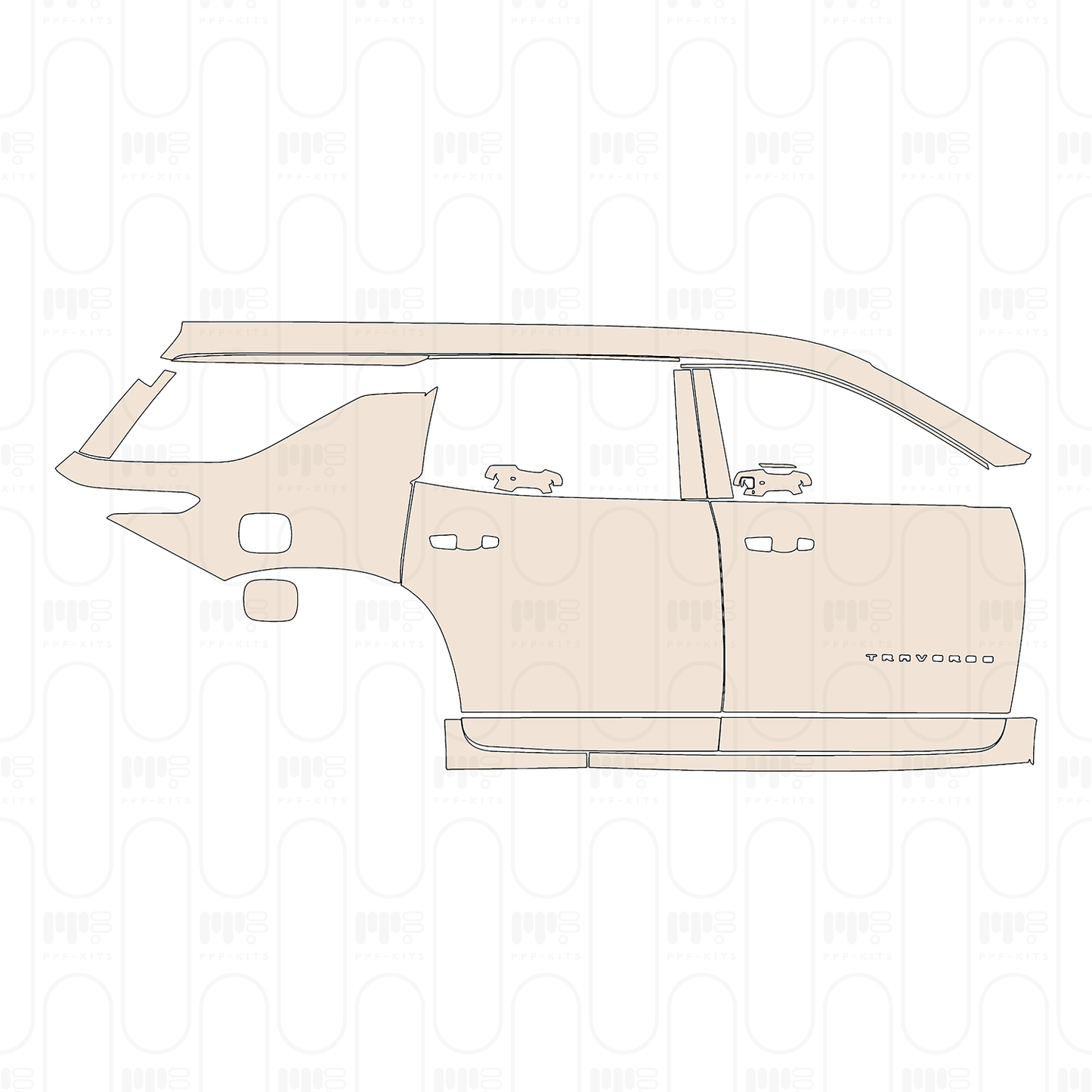 Pre-Cut PPF Chevrolet Traverse RS 2026