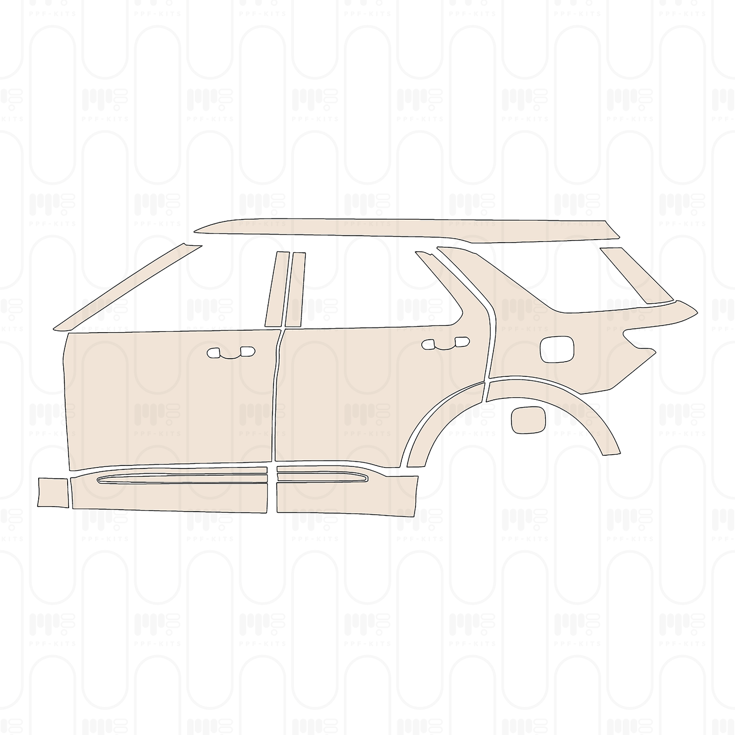 Pre-Cut PPF Ford Explorer (US) Active 2026