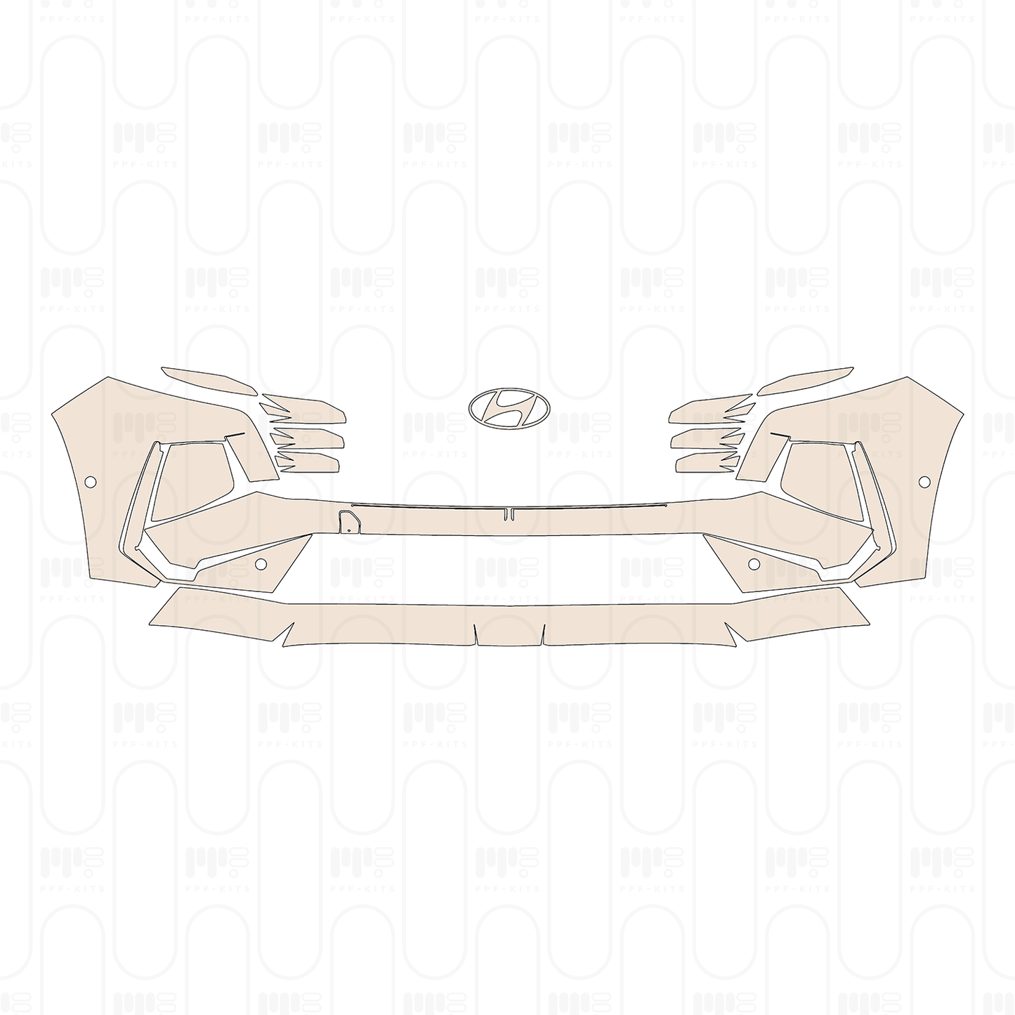 Pre-Cut PPF Hyundai Tucson L (CN) Base 2026