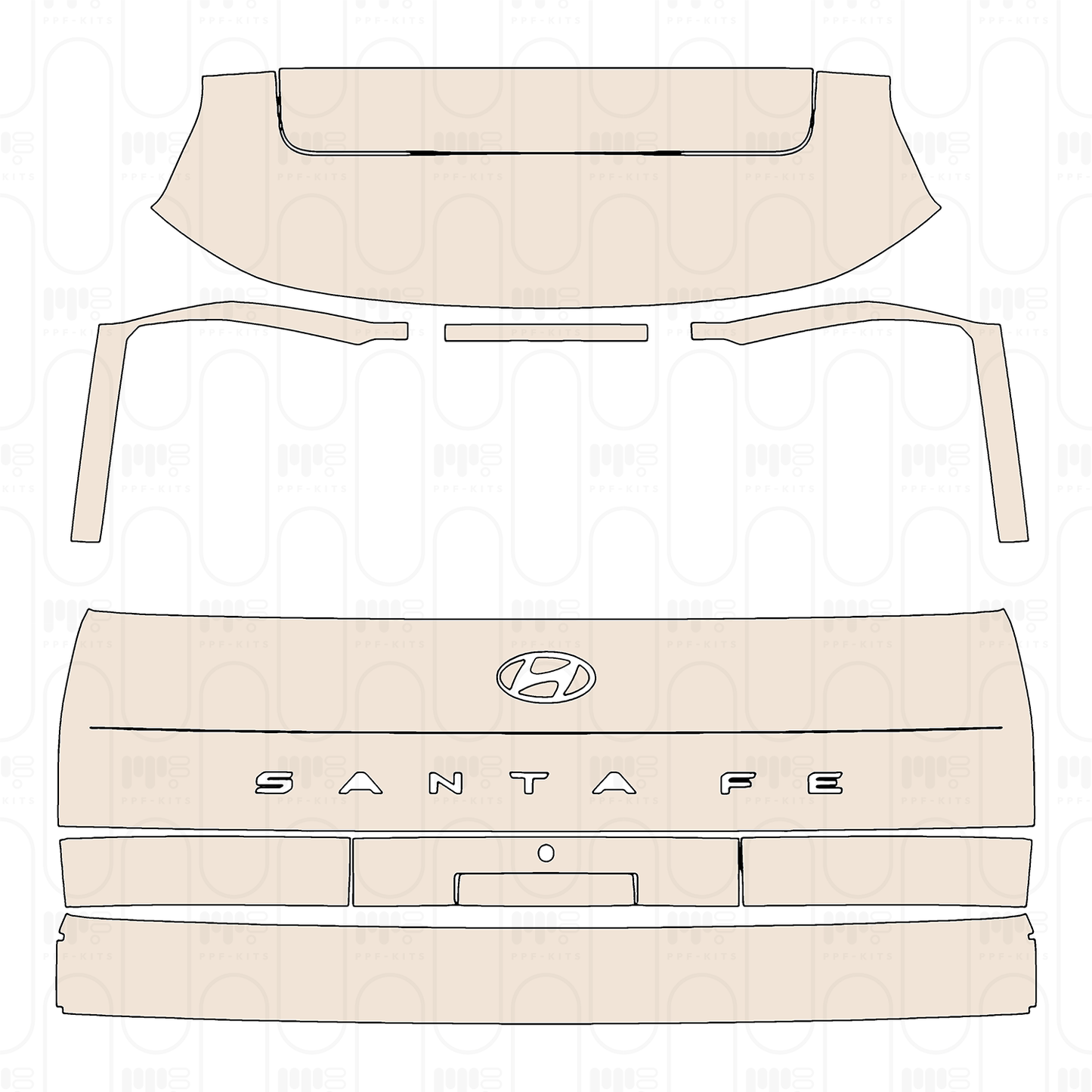 Pre-Cut PPF Hyundai Santa Fe (Au) 2026