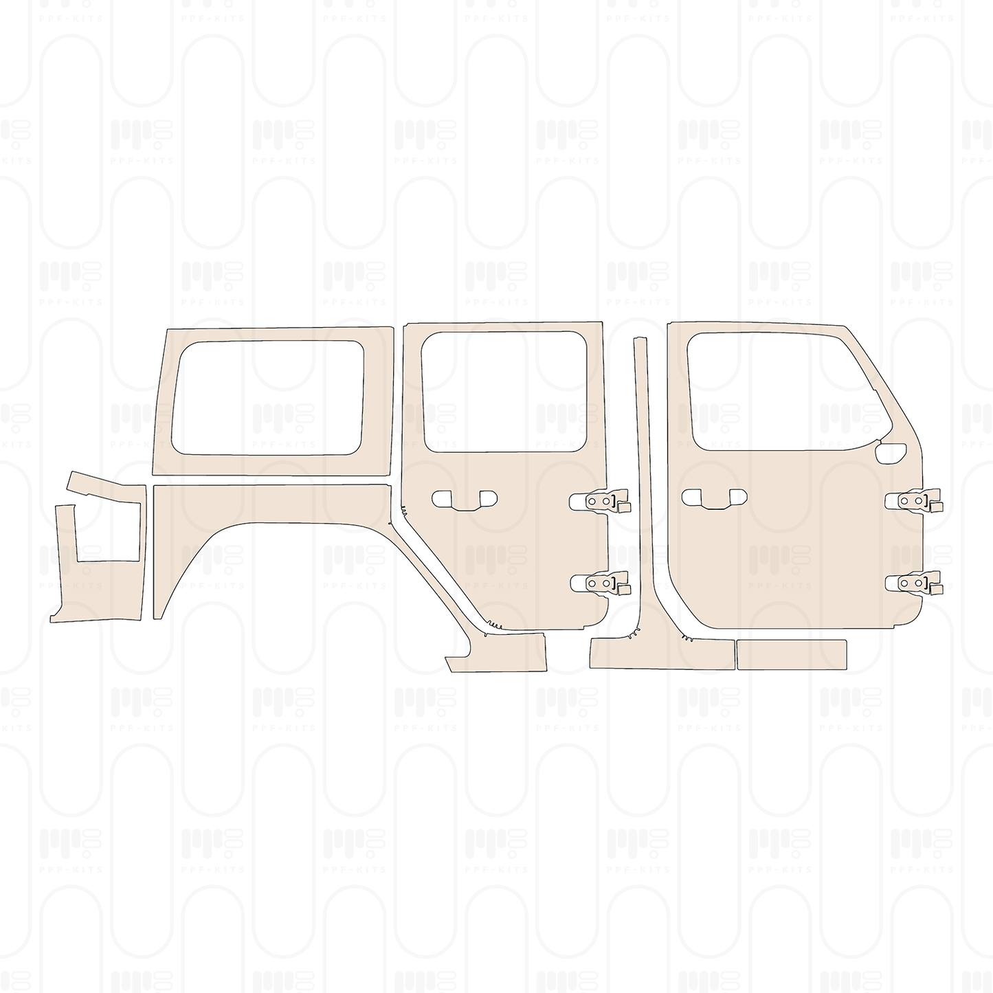 Pre-Cut PPF JEEP Wrangler 4 Door Rubicon 392 2026