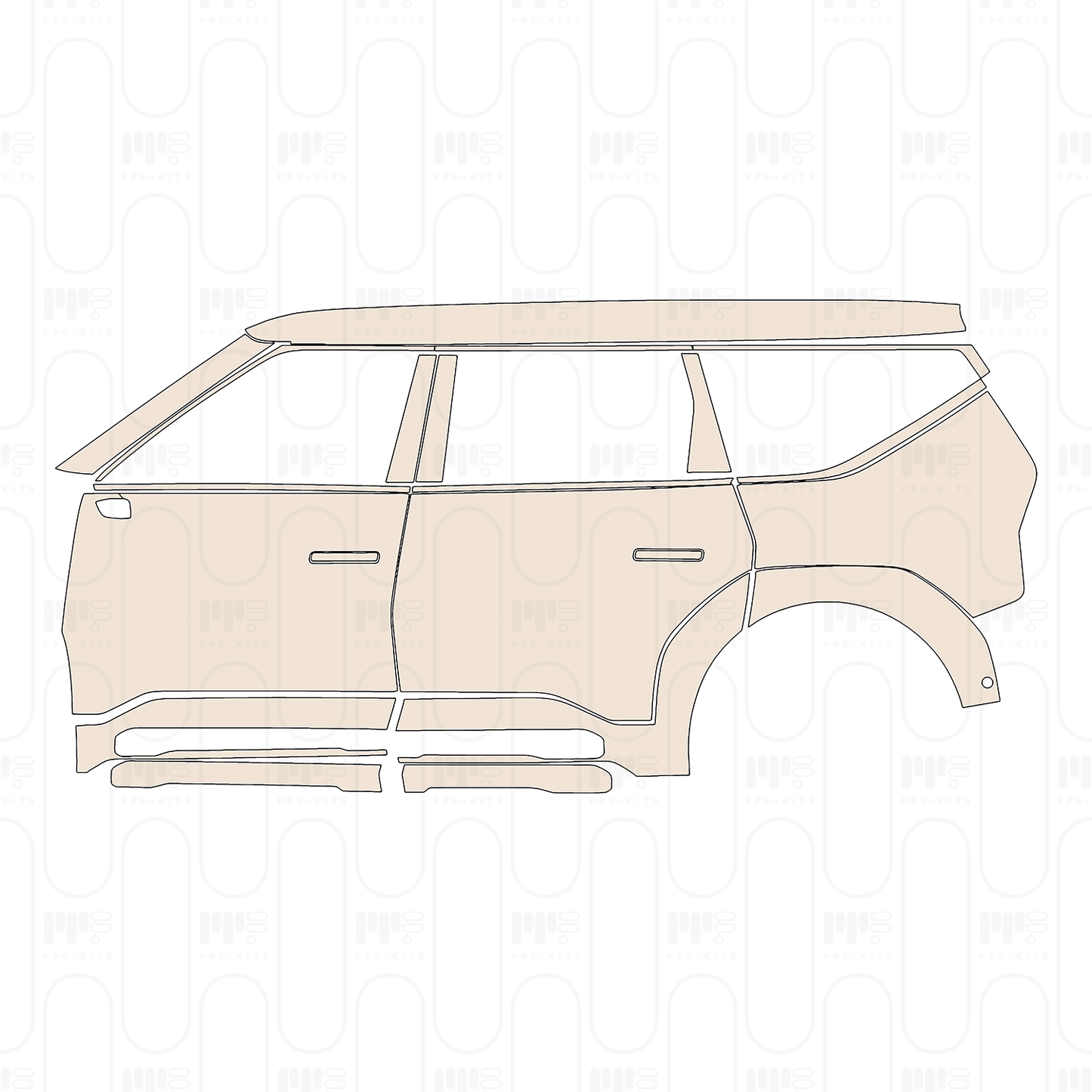 Pre-Cut PPF KIA EV9 GT-Line 2026