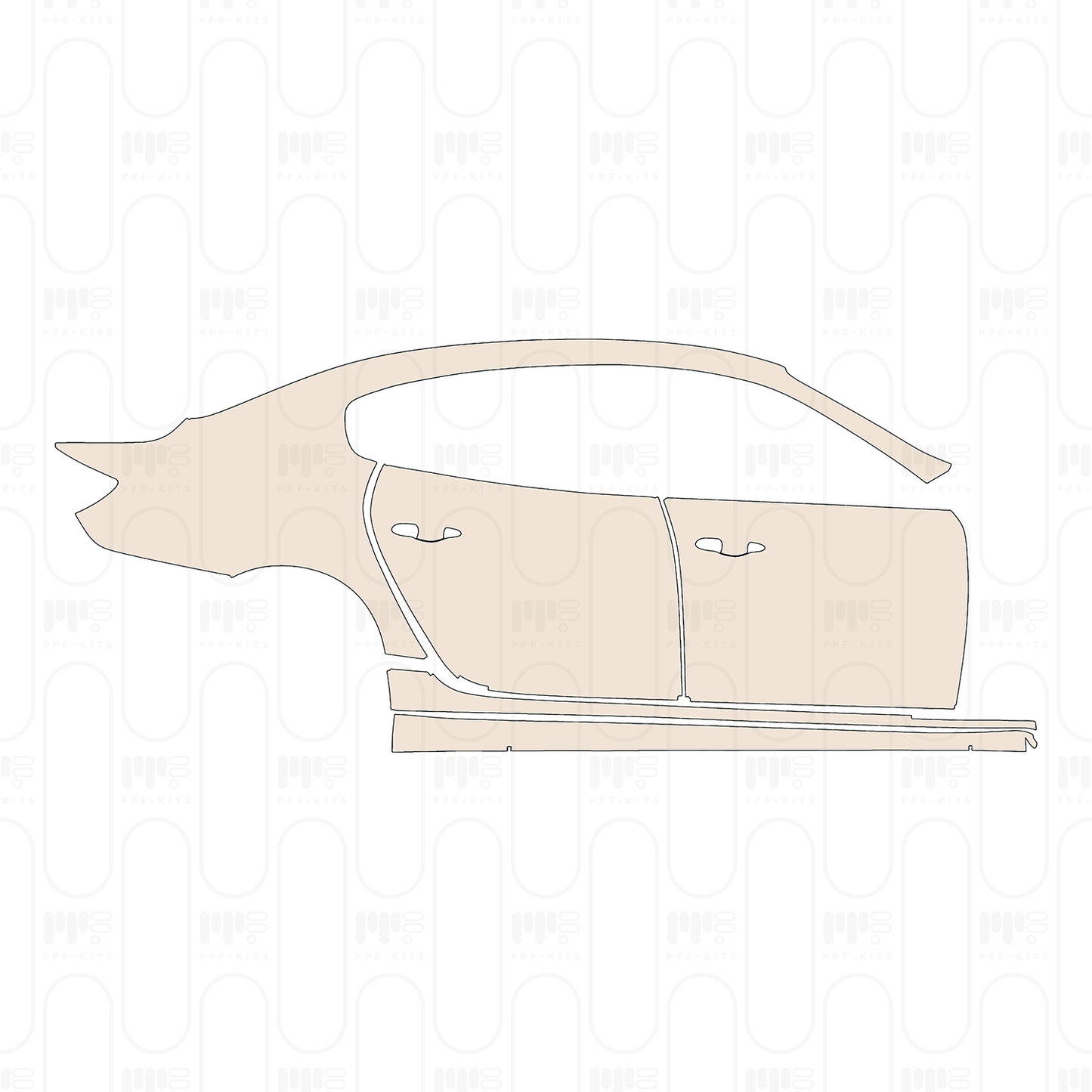 Pre-Cut PPF Maserati Quattroporte Modena 2026