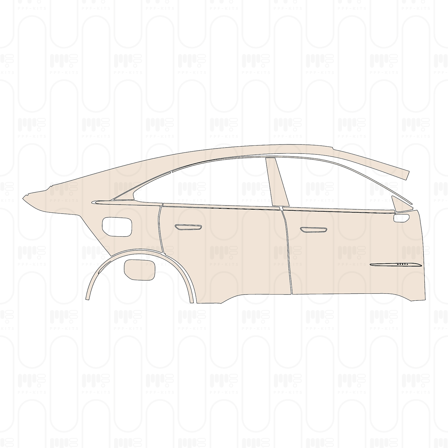 Pre-Cut PPF Mazda EZ-6 Pure Electric 2026