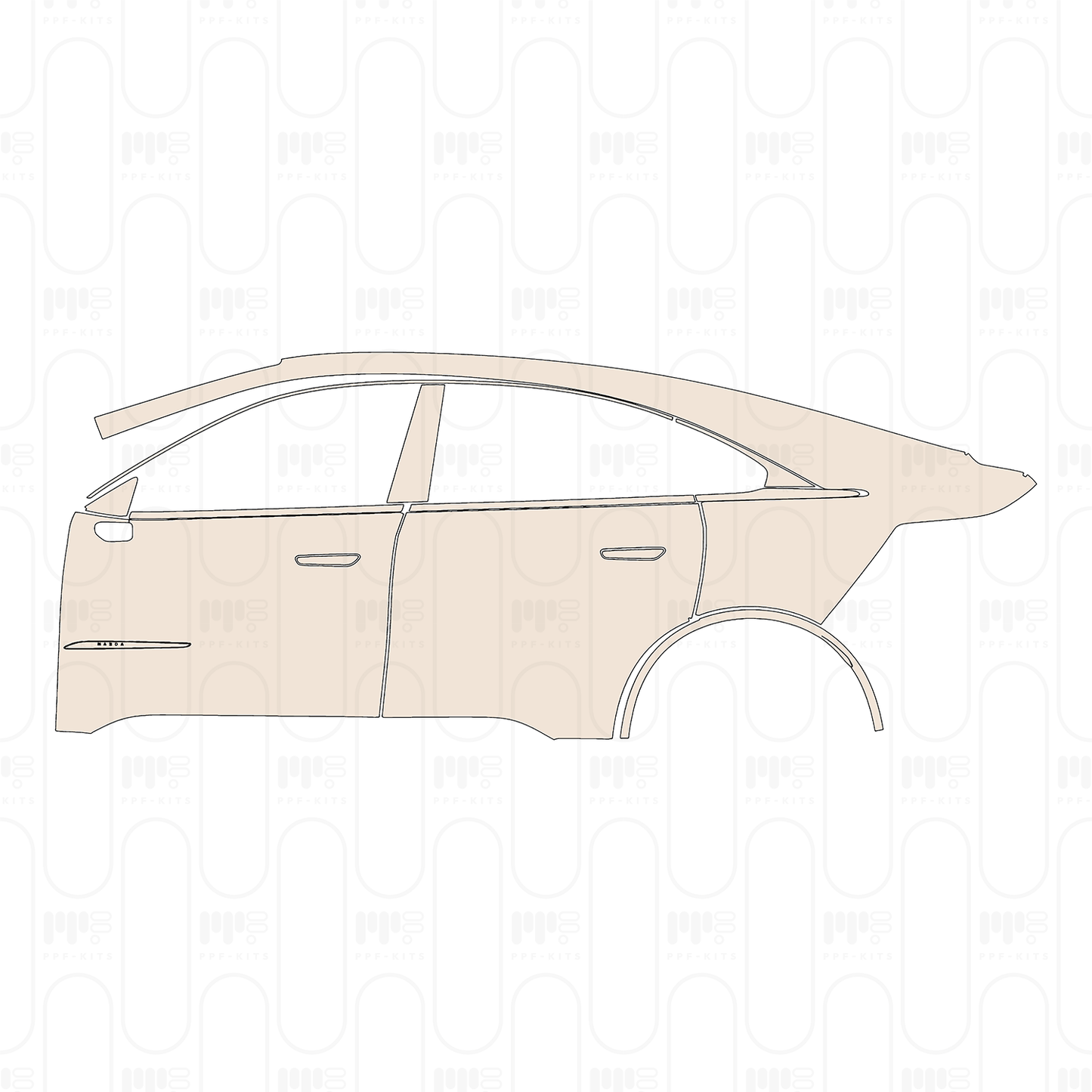 Pre-Cut PPF Mazda EZ-6 Pure Electric 2026