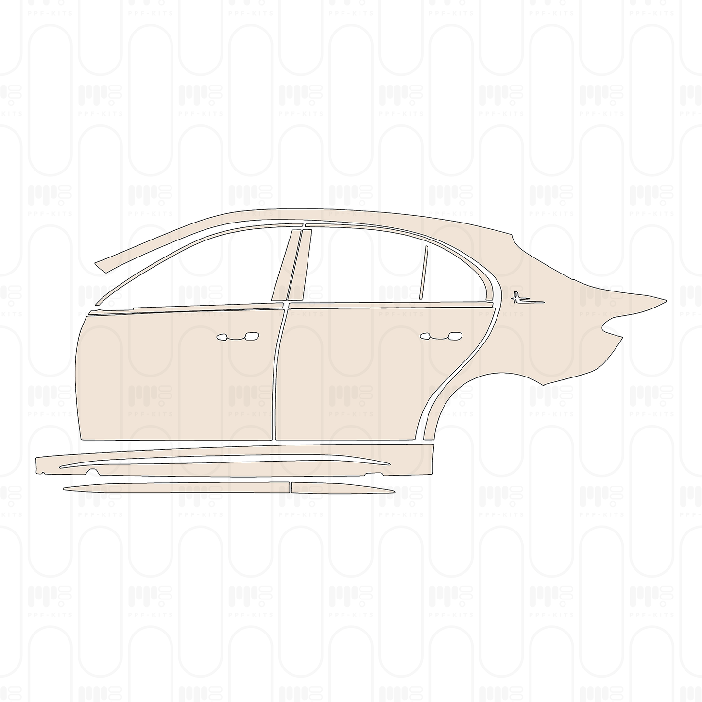 Pre-Cut PPF Mercedes-Benz C Class Sedan AMG Line Extended Wheelbase 2026