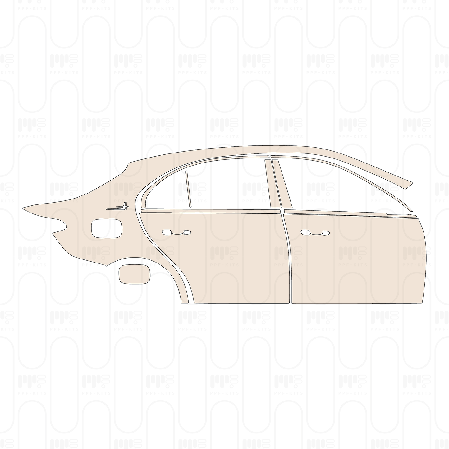 Pre-Cut PPF Mercedes-Benz C Class Sedan Base Extended Wheelbase 2026