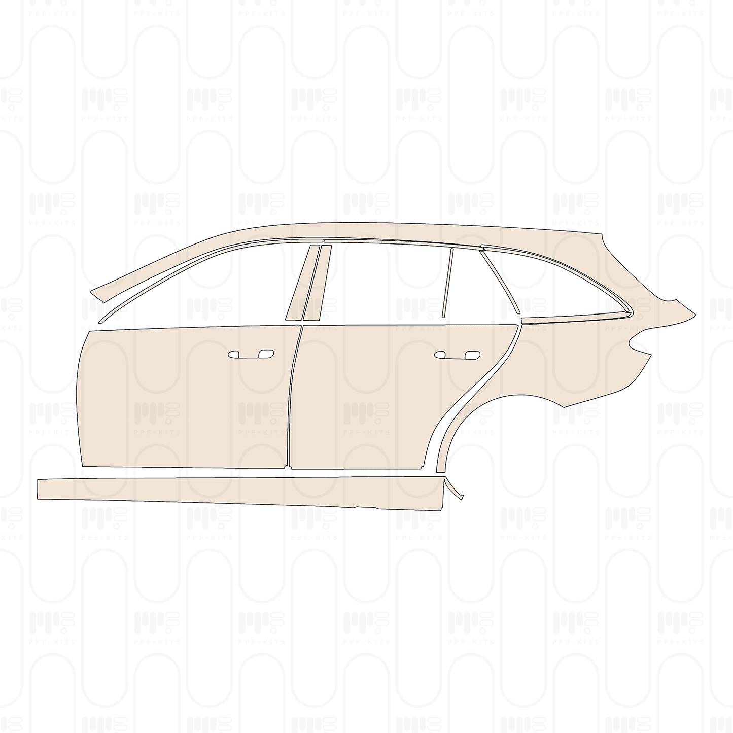 Pre-Cut PPF Mercedes-Benz C Class Estate Base 2026