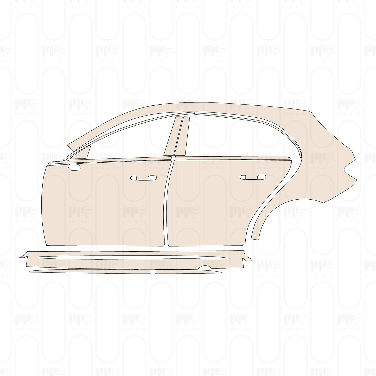 Pre-Cut PPF Mercedes-Benz A Class Hatchback AMG A 45 2026