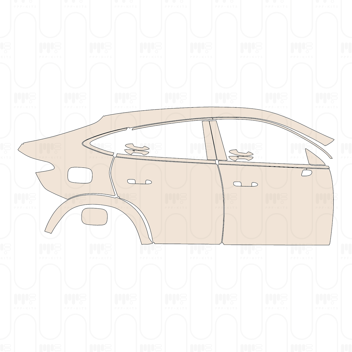 Pre-Cut PPF Mercedes-Benz GLC Coupe Base 2026