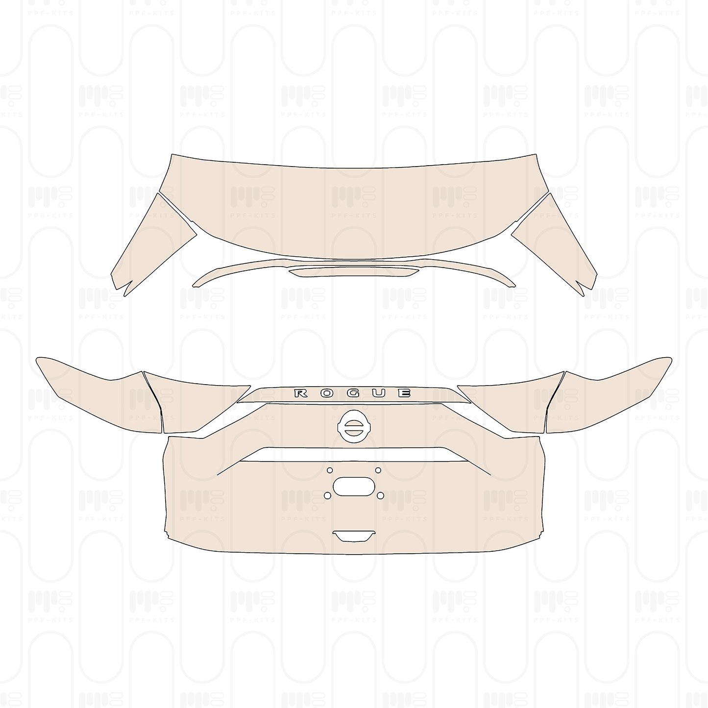 Pre-Cut PPF Nissan Rogue S 2026