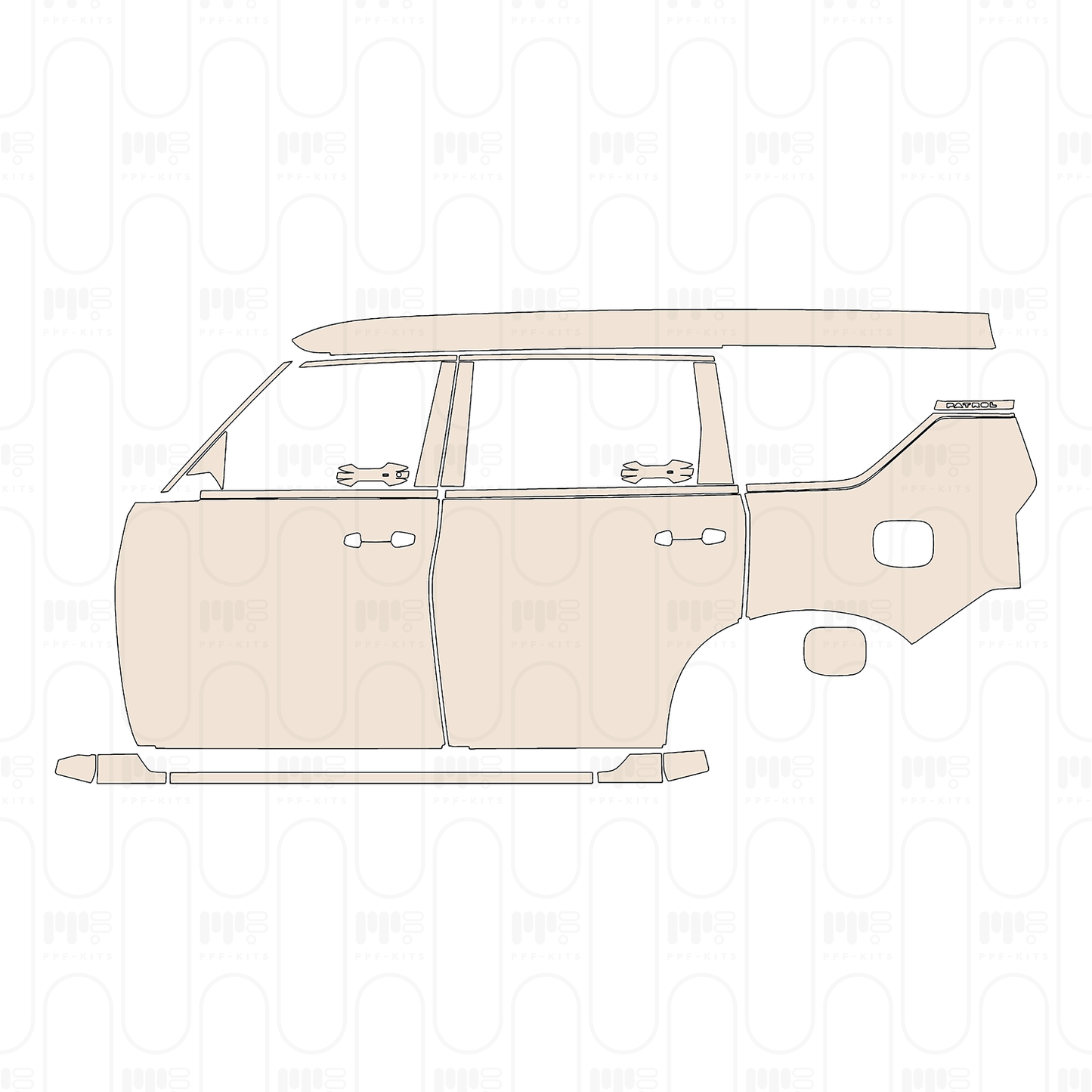 Pre-Cut PPF Nissan Patrol (ME) SE Titanium 2026