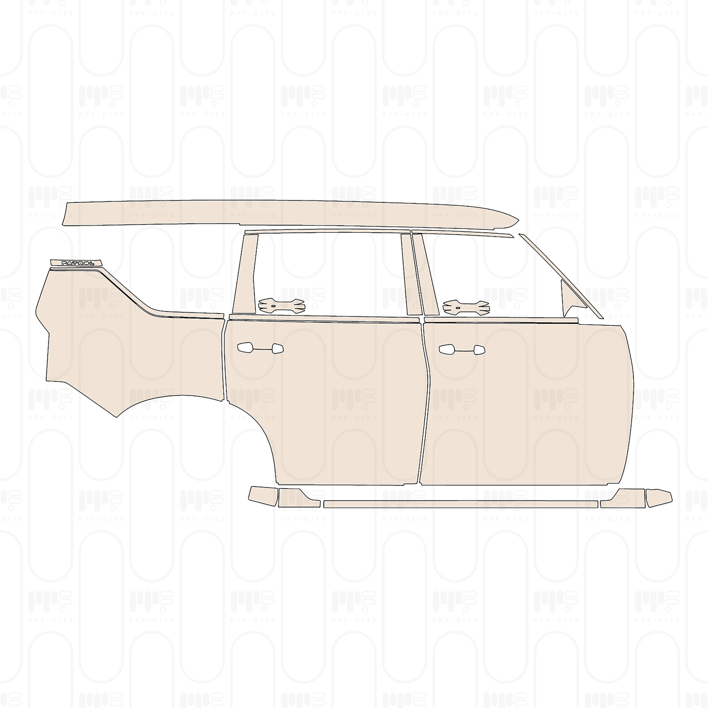 Pre-Cut PPF Nissan Patrol (ME) SE Titanium 2026