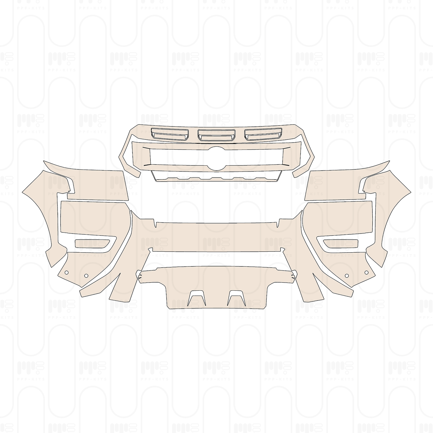 Pre-Cut PPF Nissan Frontier Crew Cab Pro-4X 2026