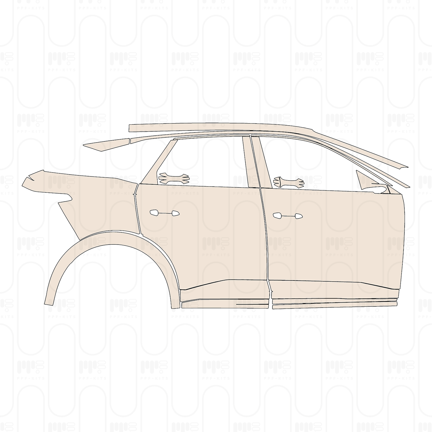 Pre-Cut PPF Peugeot E-3008 (EU) GT 2026