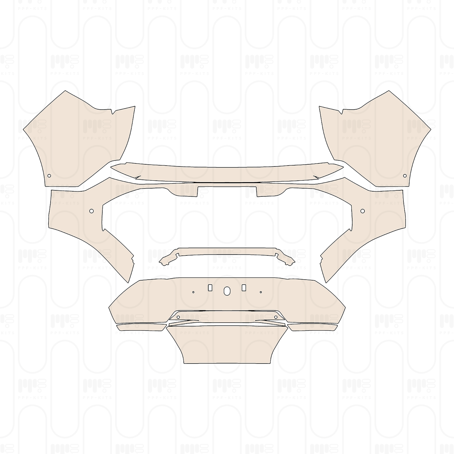 Pre-Cut PPF Peugeot E-3008 (EU) GT 2026