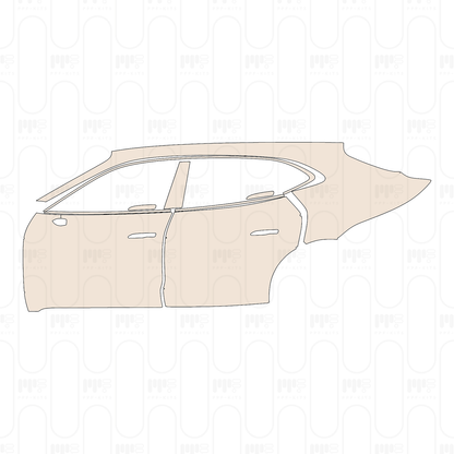 Pre-Cut PPF Porsche Taycan Sport Turismo Taycan 4S Sport Turismo 2026