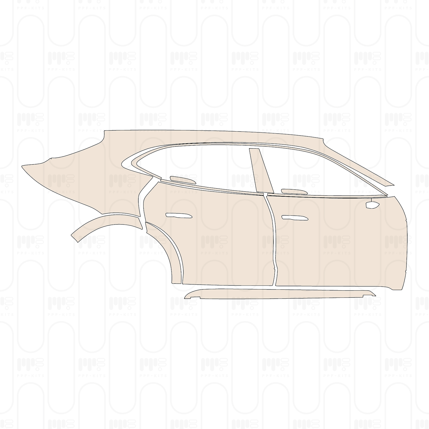 Pre-Cut PPF Porsche Taycan Cross Turismo Taycan Turbo Cross Turismo 2026