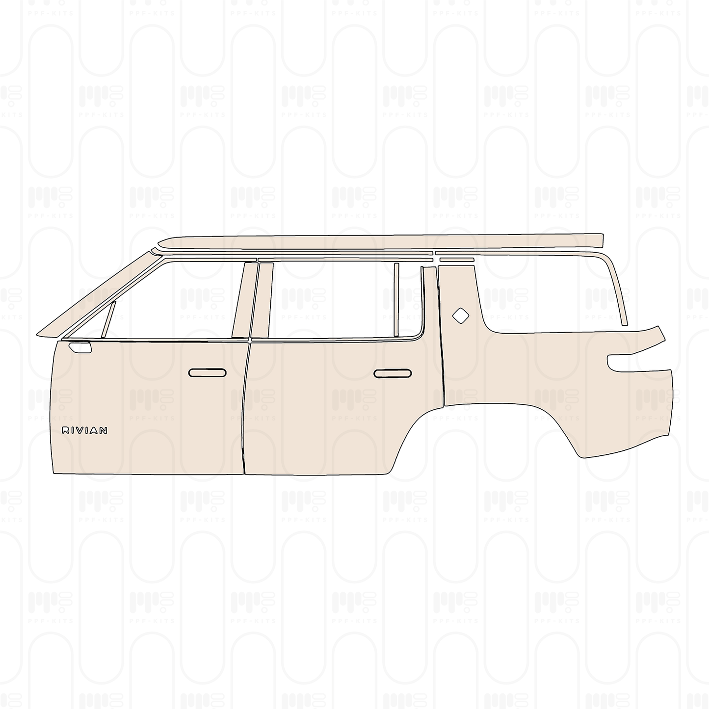 Pre-Cut PPF Rivian R1S 2026