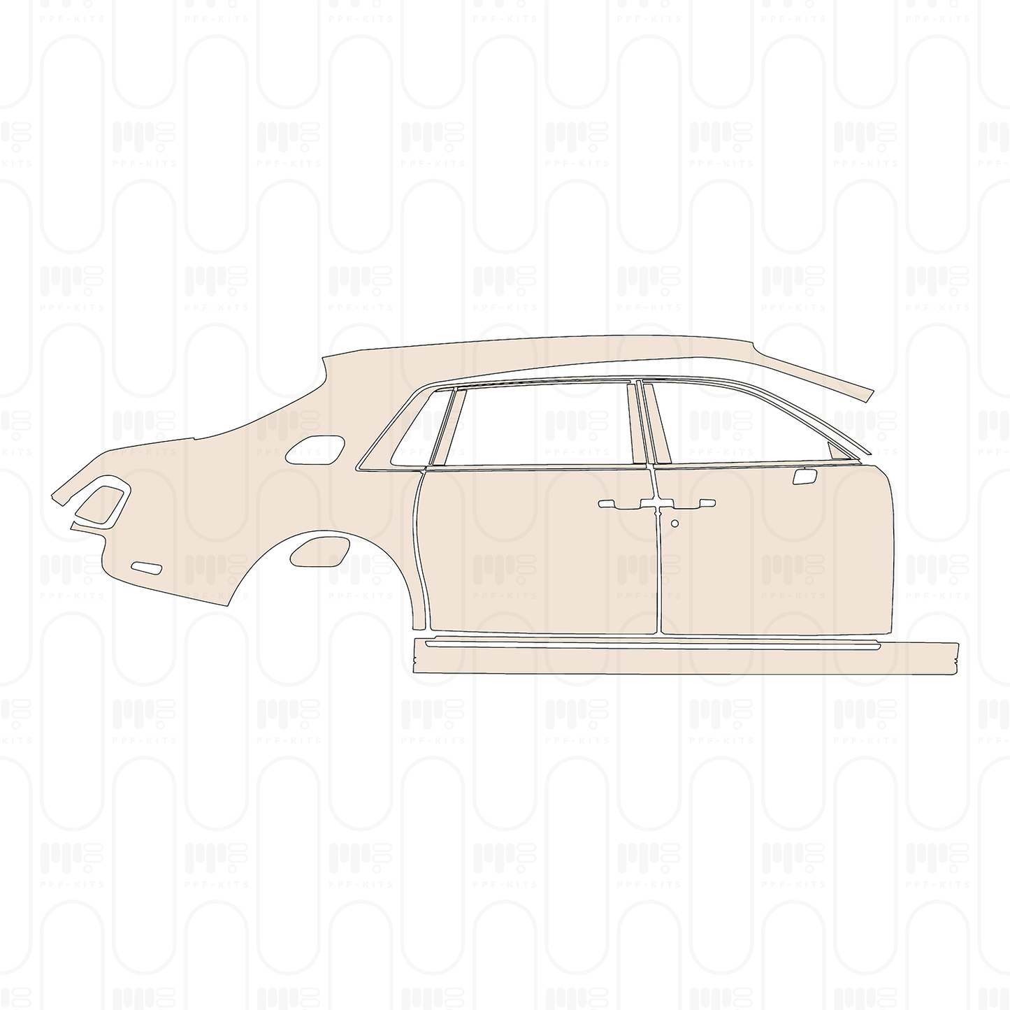 Pre-Cut PPF Rolls-Royce Phantom Sedan Extended Wheelbase 2026