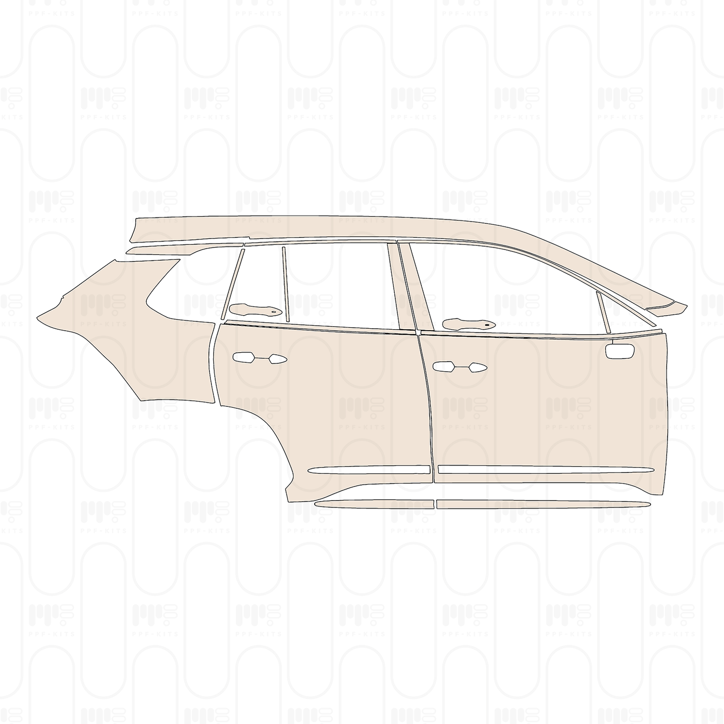Pre-Cut PPF Toyota Corolla Cross (US) XLE 2026