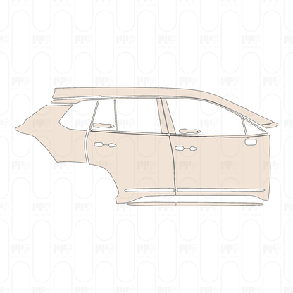 Pre-Cut PPF Toyota Corolla Cross (US) XLE 2026