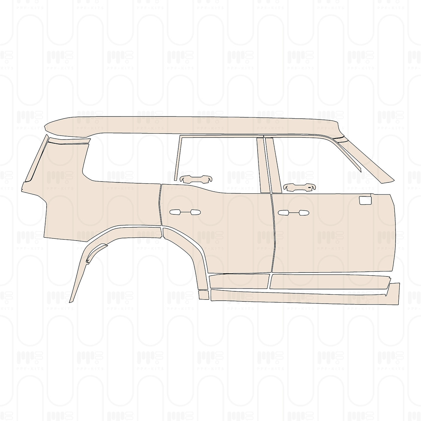 Pre-Cut PPF Toyota Land Cruiser (US) 2026