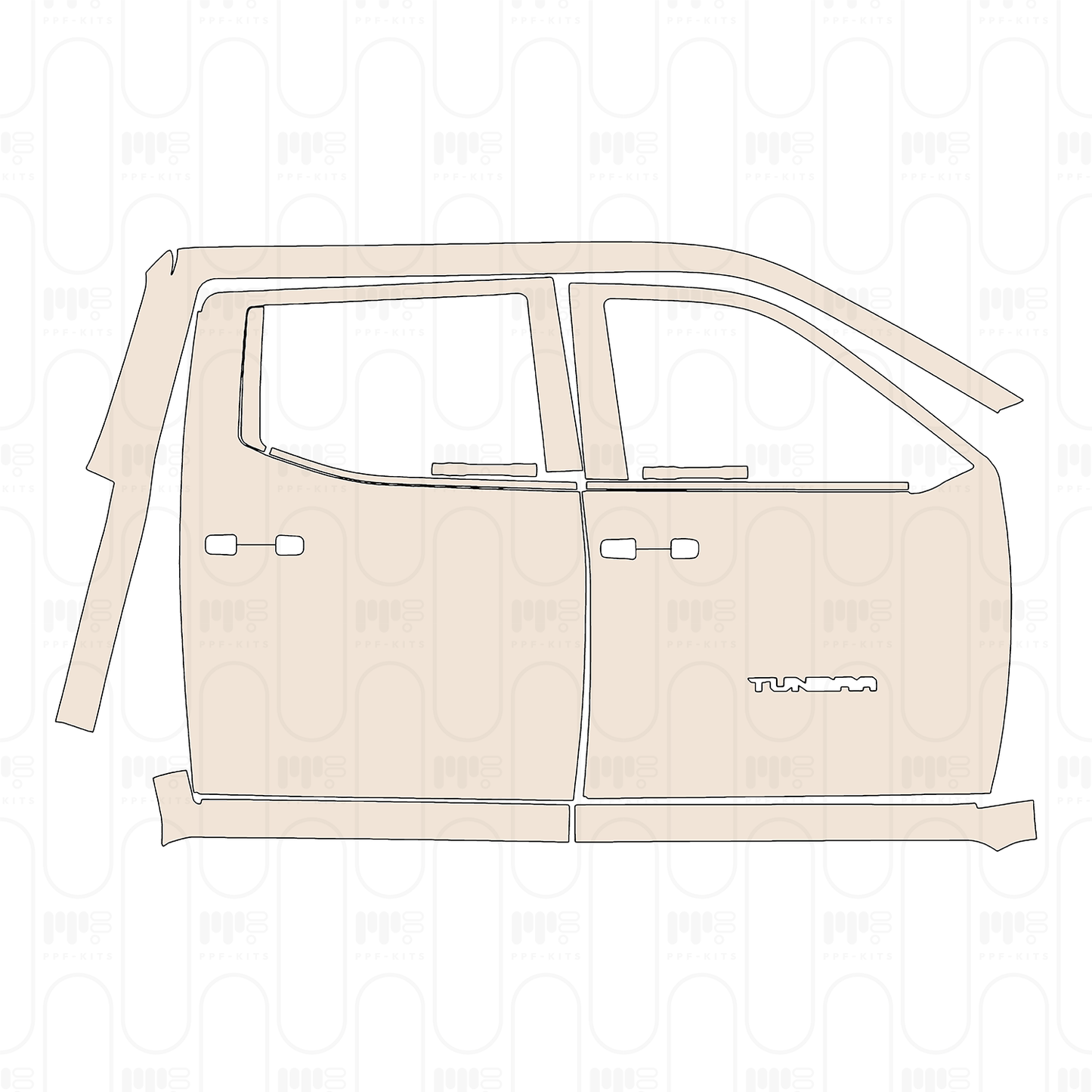 Pre-Cut PPF Toyota Tundra CrewMax Limited 2026