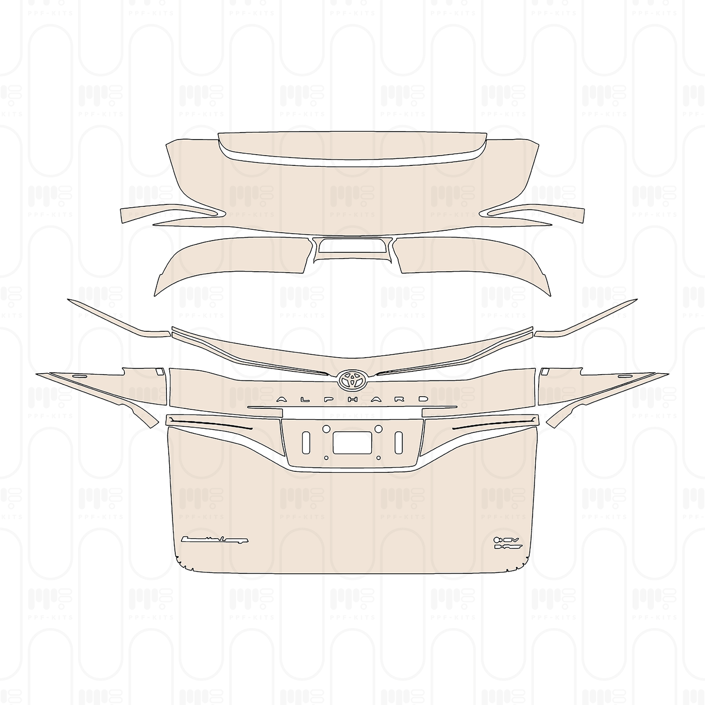 Pre-Cut PPF Toyota Alphard 2026