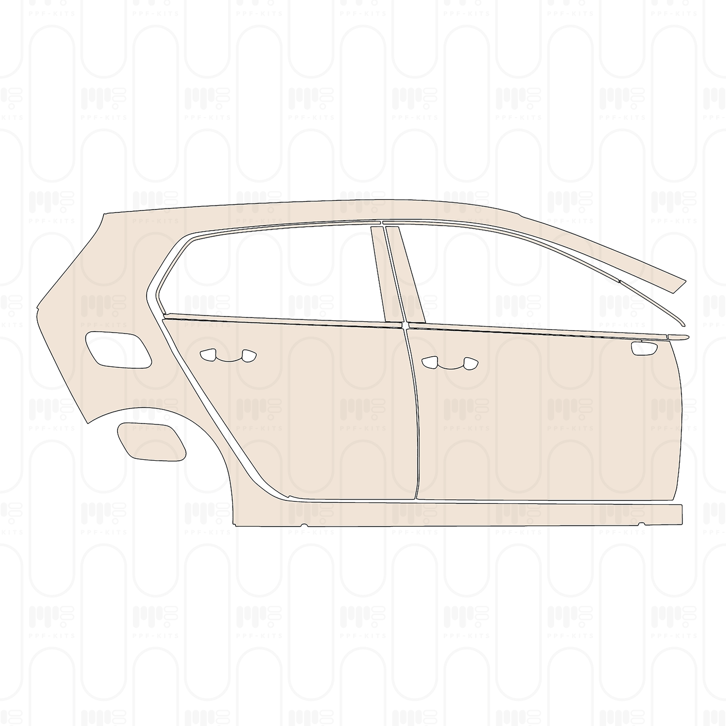 Pre-Cut PPF Volkswagen Golf Base 2026