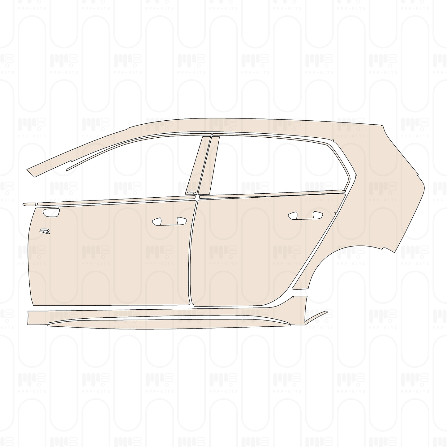 Pre-Cut PPF Volkswagen Golf R 2026