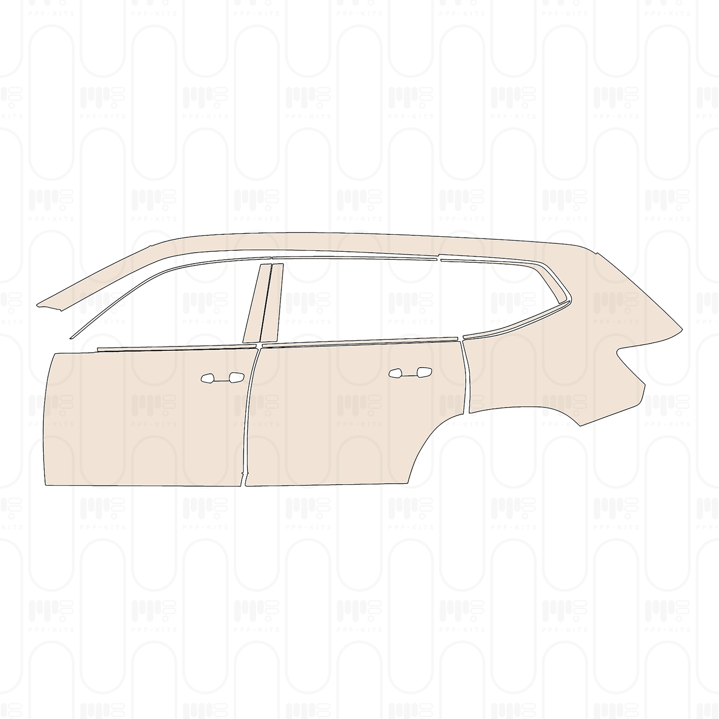 Pre-Cut PPF Volkswagen Atlas (US) SE 2026