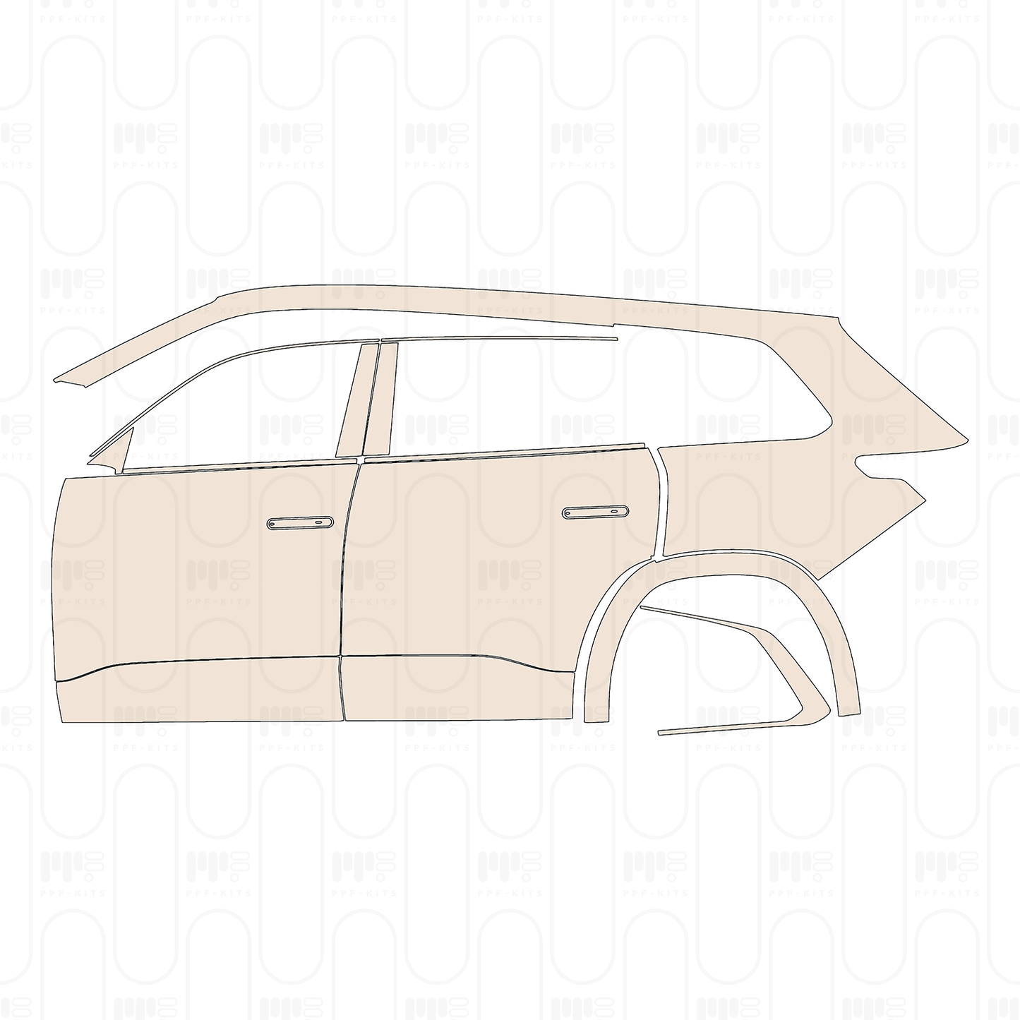 Pre-Cut PPF Volkswagen Teramont Pro Base 2026
