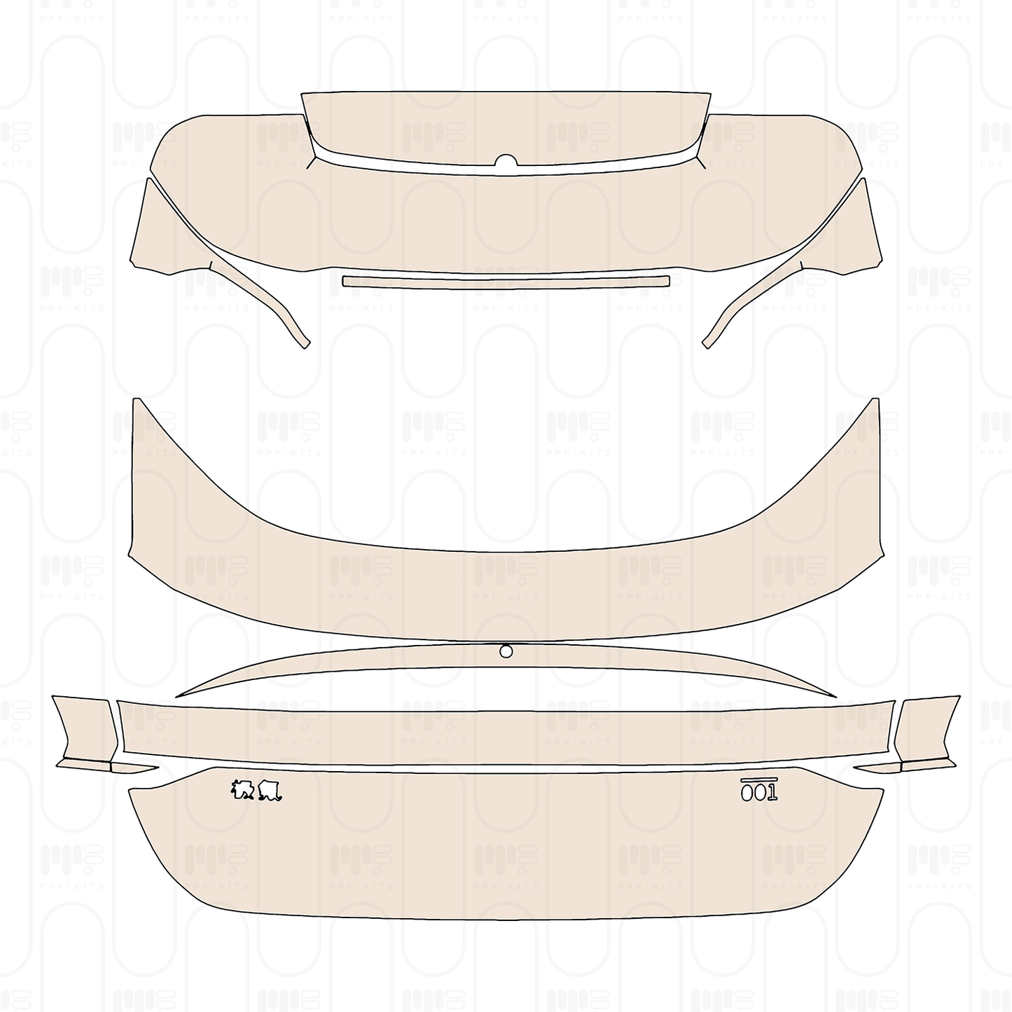 Pre-Cut PPF Zeekr 001 2026