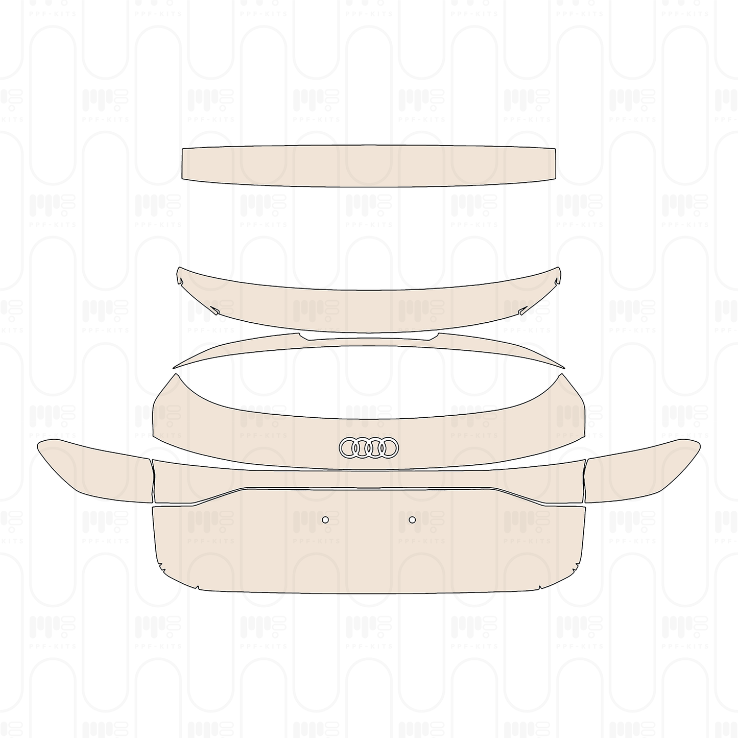 Pre-Cut PPF Audi Q6 e-tron Sportback S-Line 2025