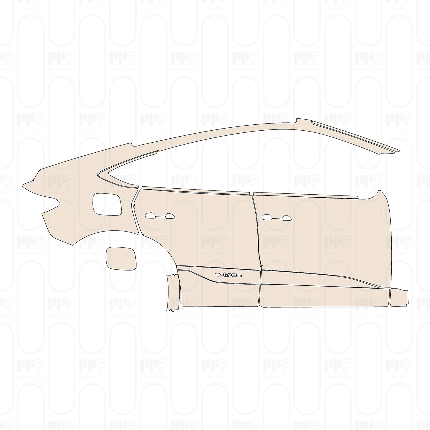 Pre-Cut PPF Audi Q6 e-tron Sportback Base 2025