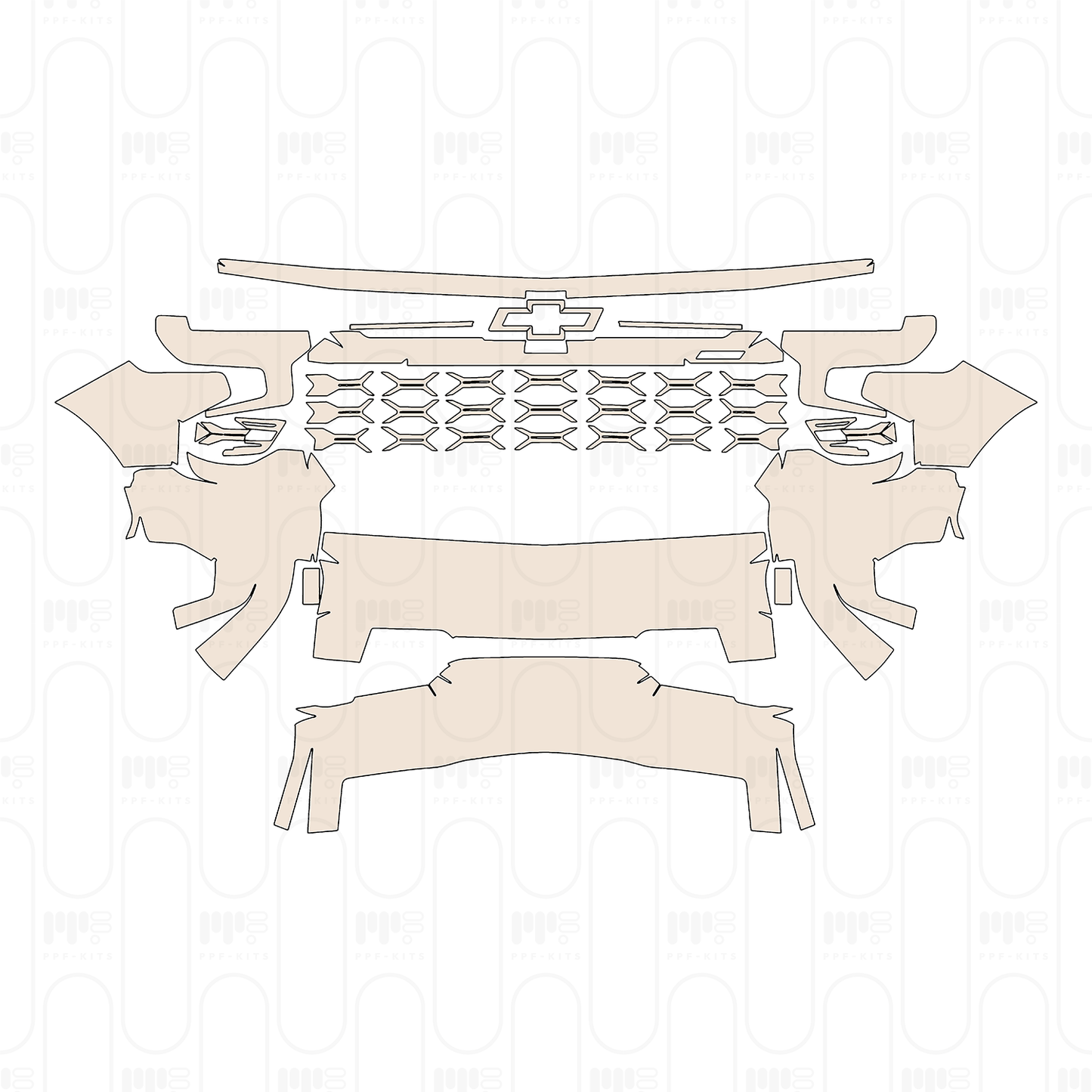 Pre-Cut PPF Chevrolet Silverado 1500 ZR2 2025