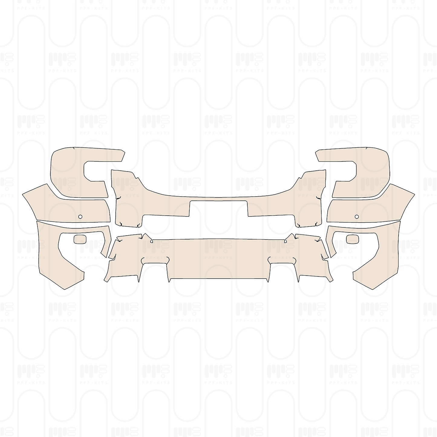 Pre-Cut PPF Ford Ranger (BR) Limited 2025
