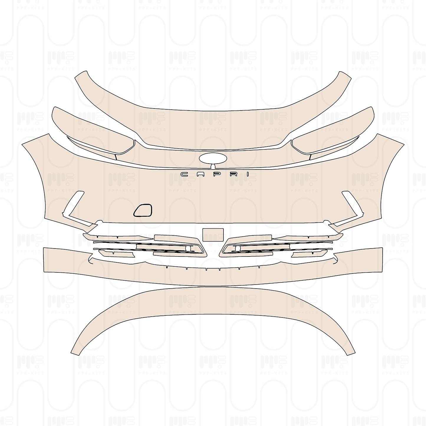 Pre-Cut PPF Ford Capri (EU) Premium 2025