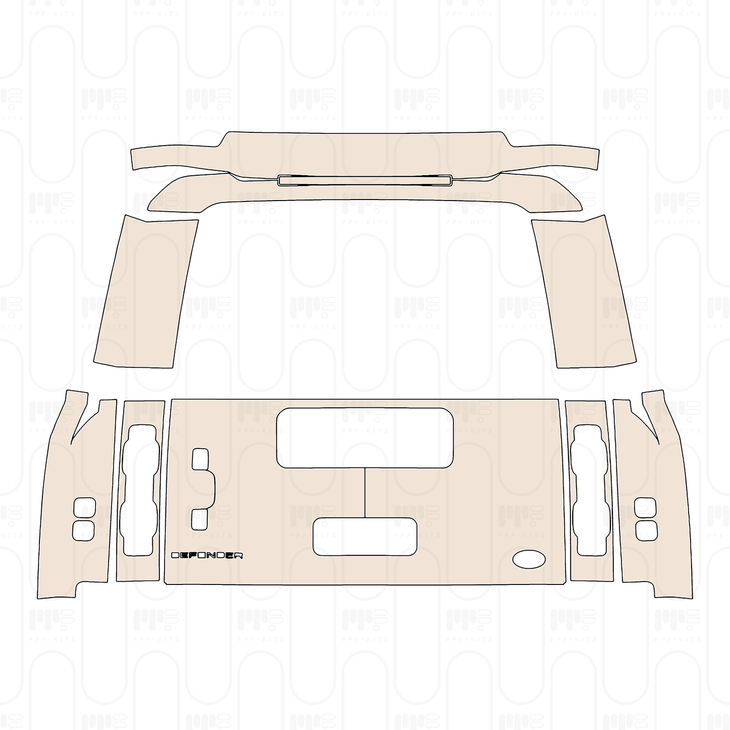 Pre-Cut PPF Land Rover Defender 130 V8 2025