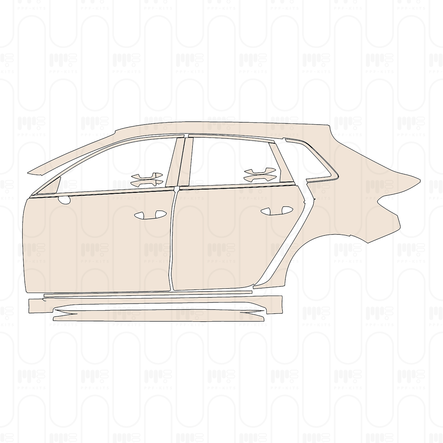 Pre-Cut PPF Audi A3 Sportback RS3 2024